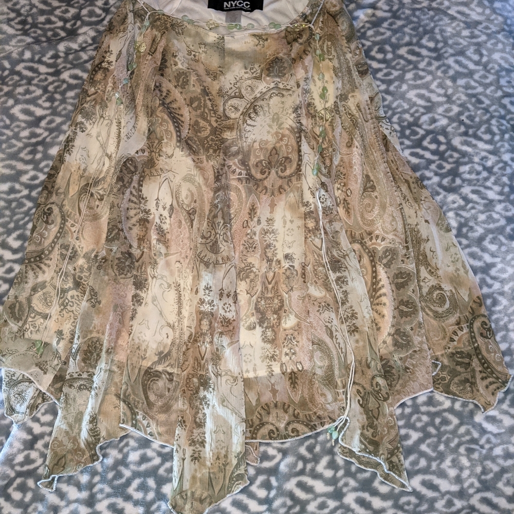 paisley flowing skirt